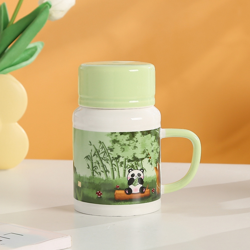 Acquista Ciao tazza di caffè creativa in ceramica da 500 ml simpatico  animale 3D volpe cartone animato di grande capacità colazione latte bere  tazze e tazze