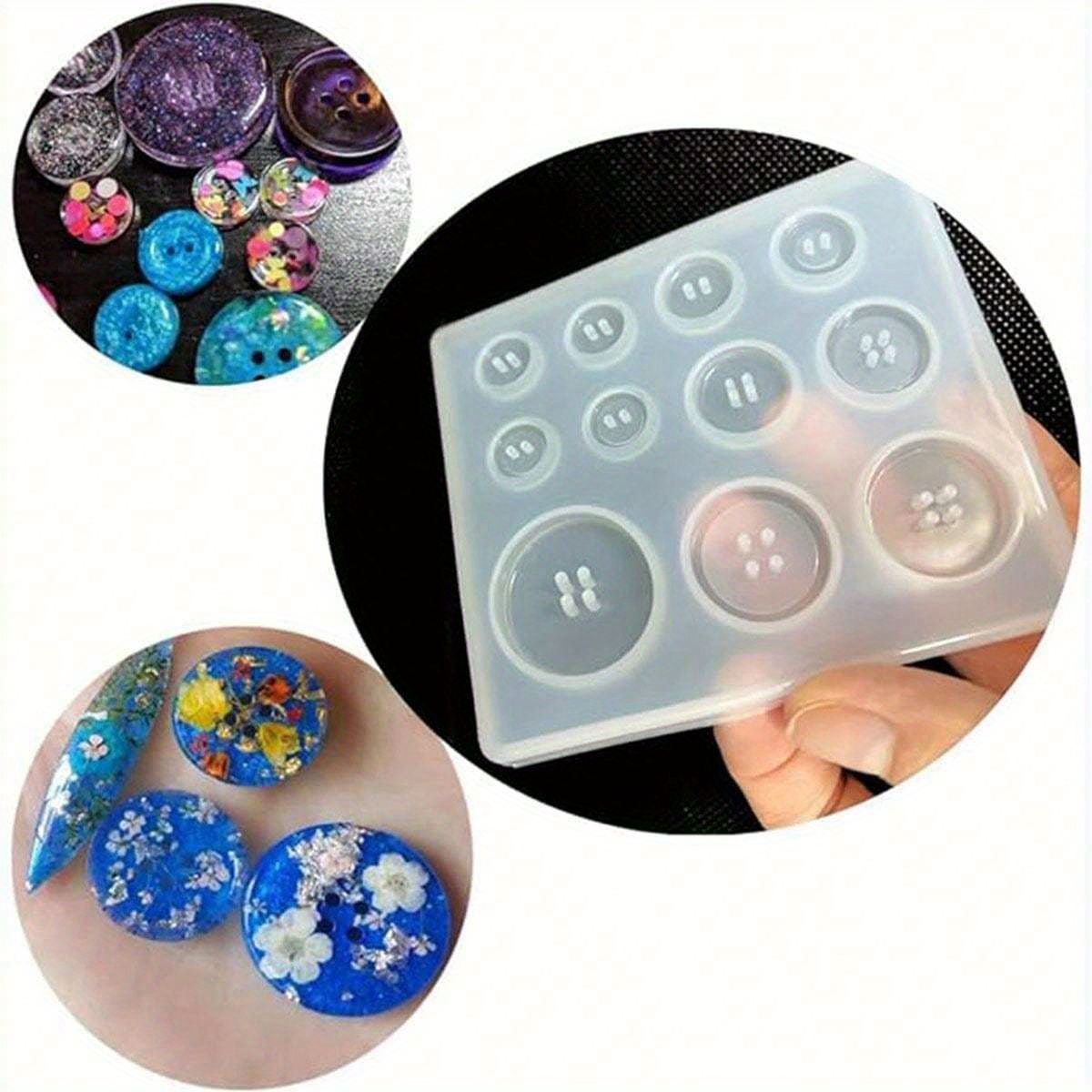 

1pc Resin Button Silicone Mold Epoxy Resin Sewing Button Pendant Silicone Mold Diy Jewelry Making Cake Decorating Tool