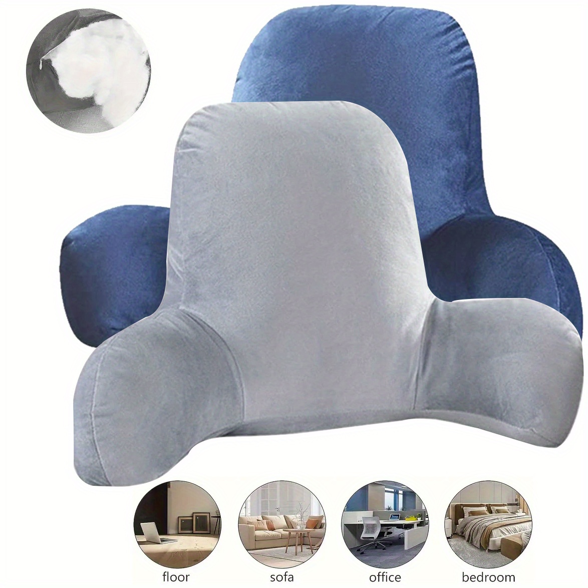 1pc Almohada Lectura Almohada Respaldo Cama Almohada Silla - Temu