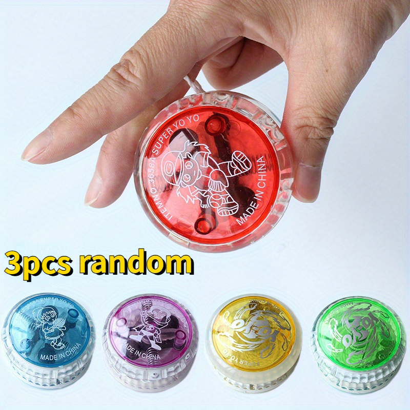 

3pcs, Luminous Yo-yo Balls, Cute Small Bright Colorful Yo-yo Balls, Random Color