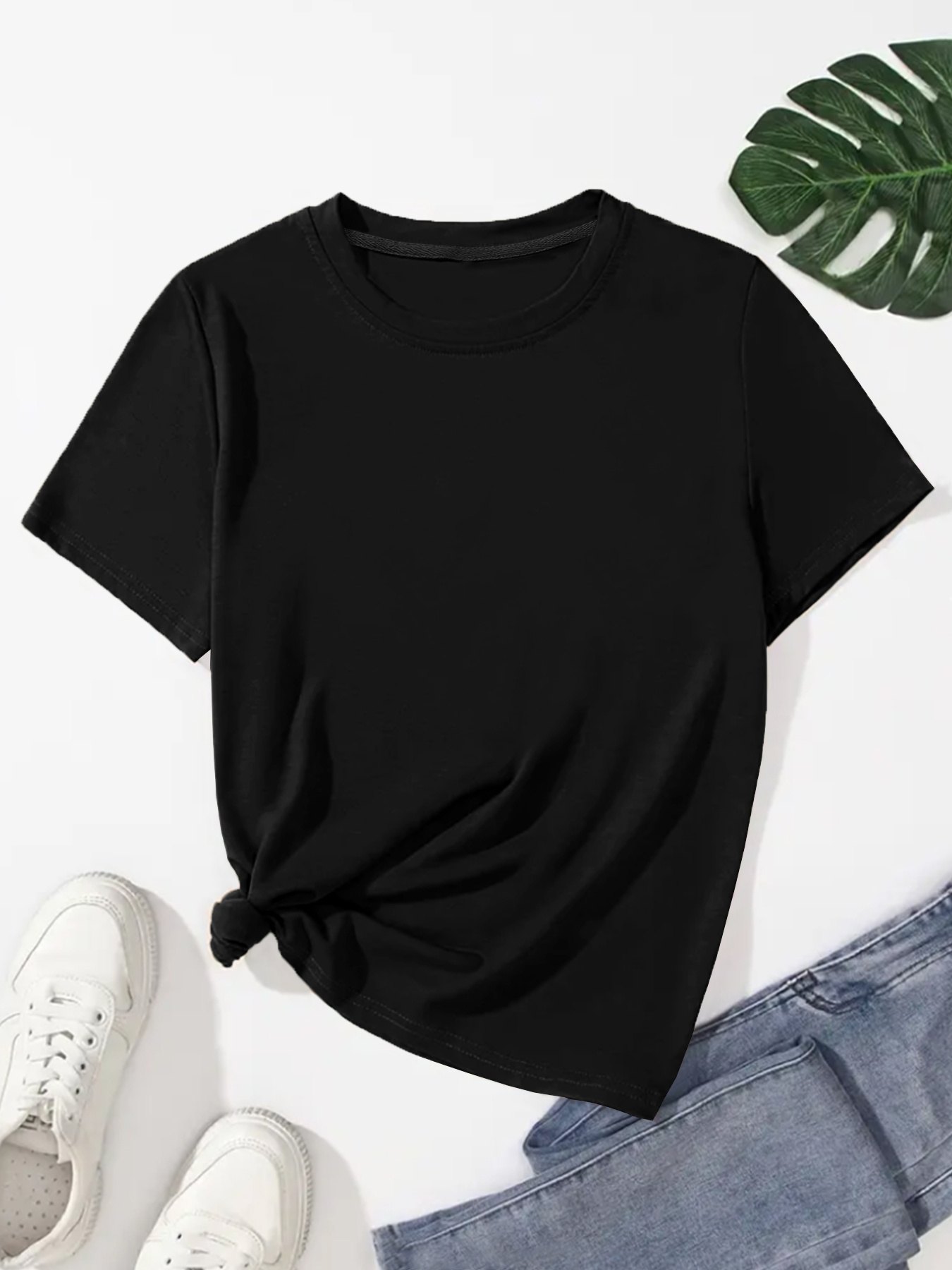 Round Neck Short Sleeve Sports Top in 2023