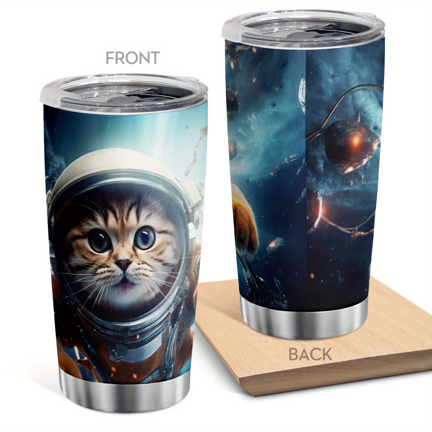 Cat Tumbler with Straw Cat Gifts for Cat Lovers Gifts for Women Cute Cat  Cup Insulated Tumblers with Lid Cat Birthday Party Supplies Stainless Steel  Tumblers 
