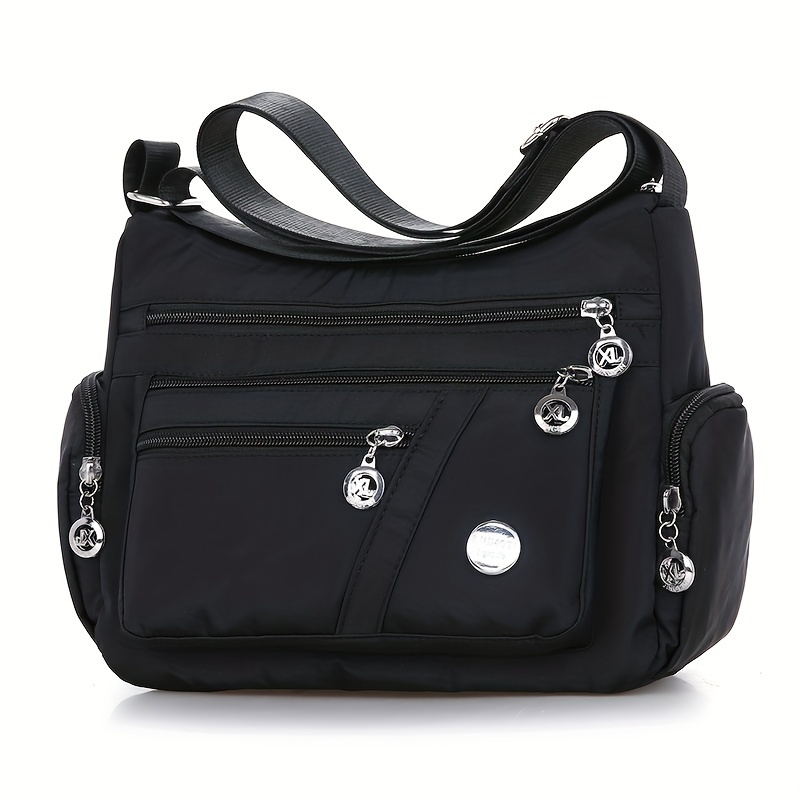 

Minimalist Solid Color Crossbody Bag For Women, Large Capacity Zipper Shoulder Bag For Women, Elegant Handbag & Purse