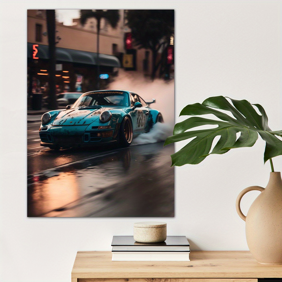 

1pc Sports Car Poster Canvas Wall Art For Home Decor, Car Lovers Poster Wall Decor Roadster Canvas Prints For Living Room Bedroom Kitchen Office Cafe Decor, Perfect Gift And Decoration