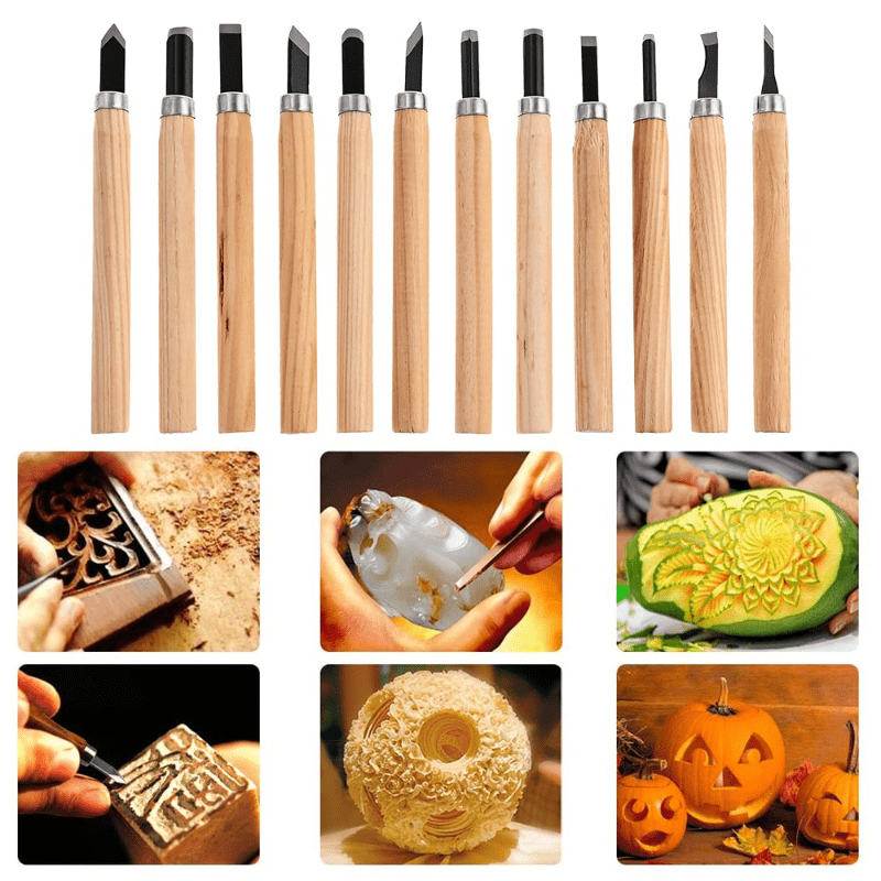 Whittling Wood Carving Kit For Beginners - 6 In1 Chip Carving Knife Kit,  Wood Carving Tools For Spoon/Bowl/Cup/Kuksa DIY Craft Woodworking, Hobby  Kits