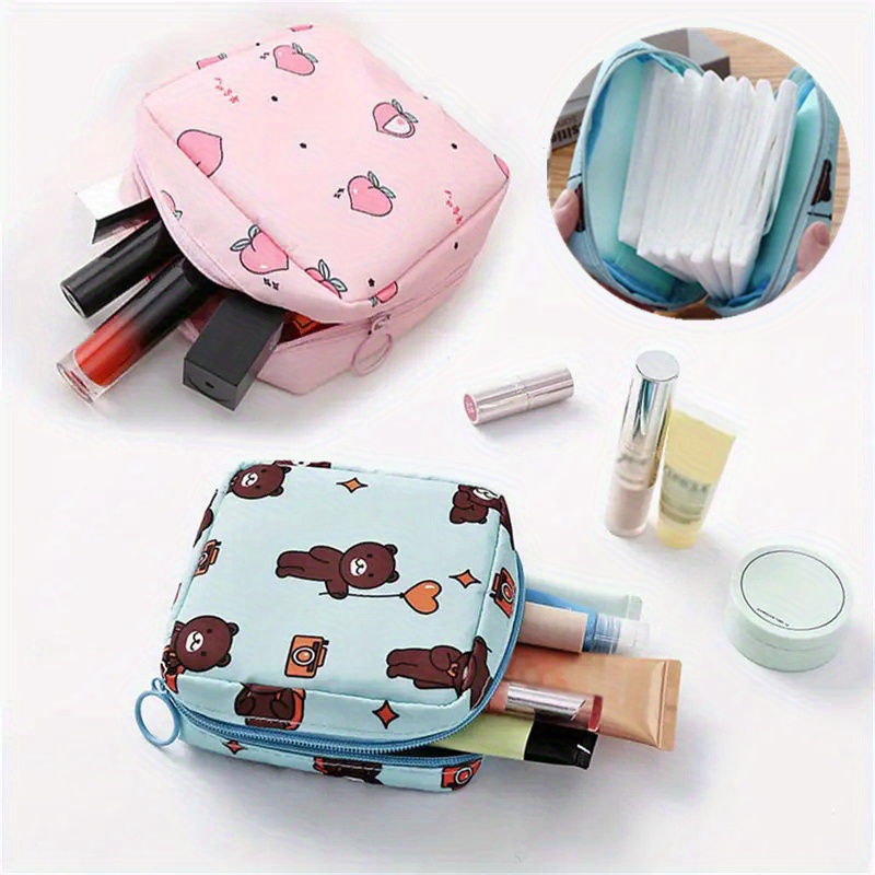 Portable Tampons Sanitary Napkin Pads Storage Bags Waterproof Cosmetic Key  Organizer Bags