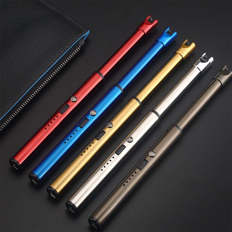 Durable Arc Plasma Power Display Lighter Pen Gun Windproof Candle