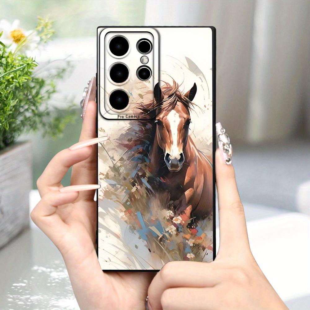 

Creative Horse Pattern Frosted Mobile Phone Case With High-end Texture And Simple Suitable For Samsung S235g/s23ultra5g/s23fe5g/s23plus/s21fe/s20fe/a14/a15/a05s