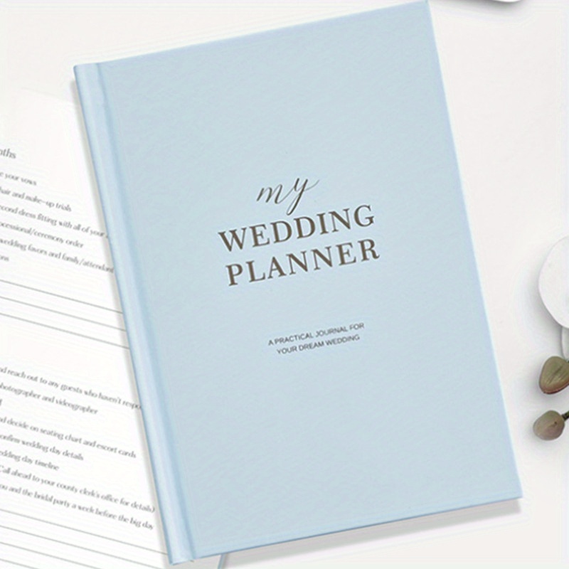 Wedding Planner - Wedding Planner Book and Organizer for the Bride with 5  Tabbed Sections, 12 x 9, Hardcover with Metal Corner + 5 Inner Pockets +