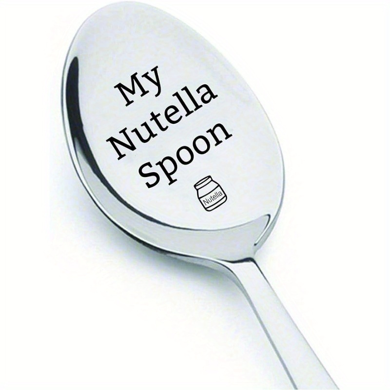 Cuillère « Nutella Spoon » gravée - Personnalisée - En acier inoxydable -  Passe au lave-vaisselle - Cuillère à café - Cadeau d'anniversaire :  : Cuisine et Maison