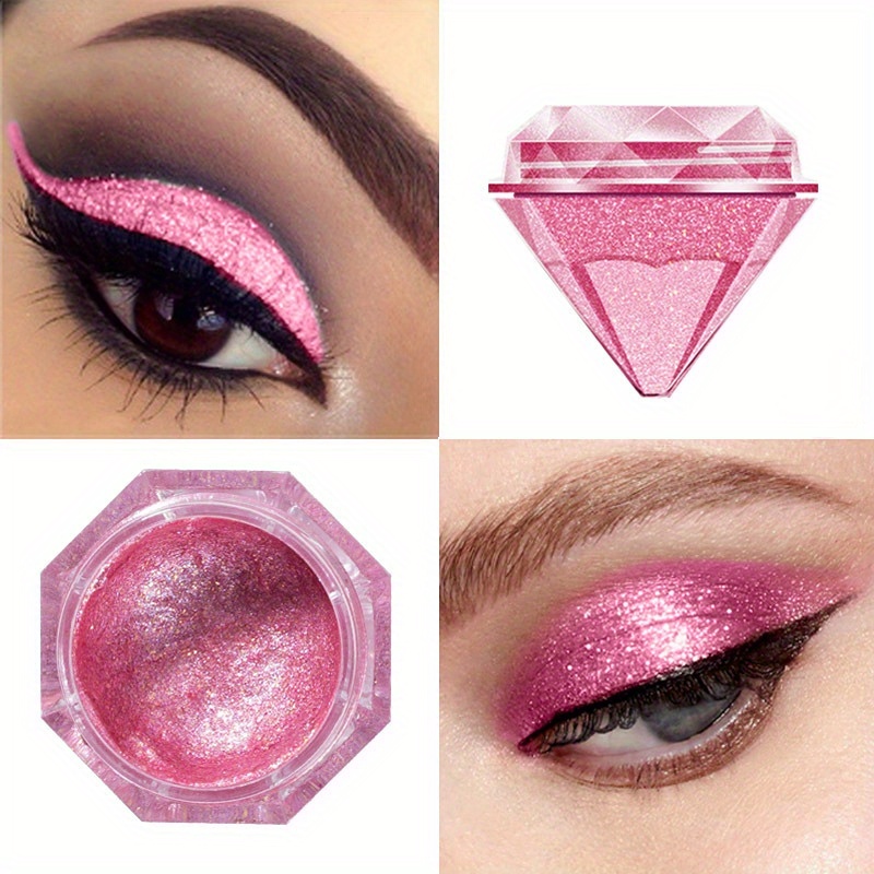 

6 Colors Liquid Eyeshadow Cream, Diamond Pearly Glitter Sparkle Colorful Eyeshadow Cream, High Pigmented Party Cosmetics