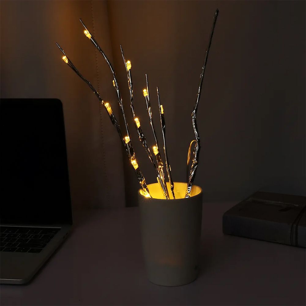 1pc, 20 LED Willow Branch Lights, Bright Silver, Perfect For Mother s Day, Wedding And Home Decoration, High Vase Decoration, Home Decoration, Bedroom Decoration, Wedding Decoration, Christmas Decoration, Holiday Decoration details 12