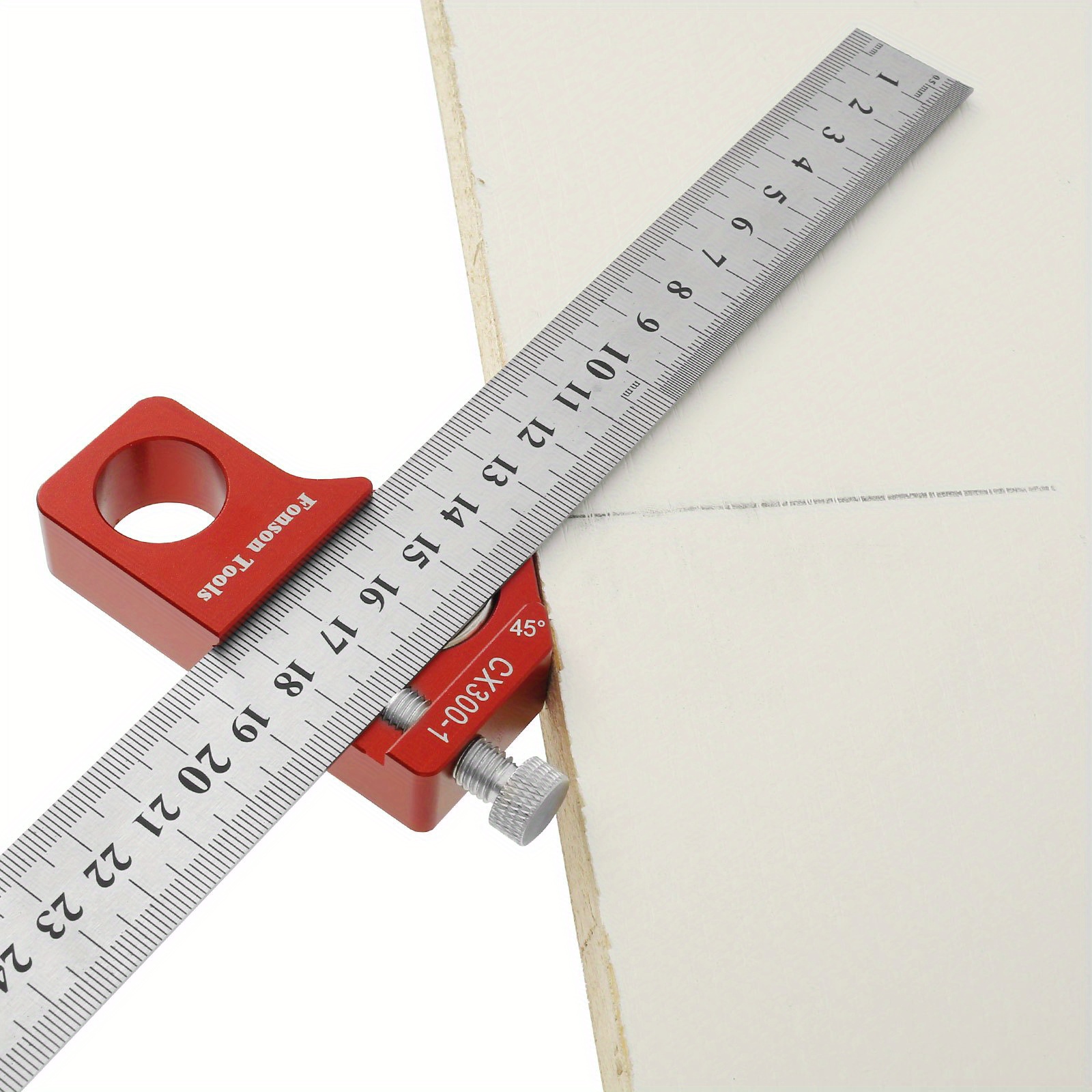 Straight Ruler Aluminum Alloy T-ruler Marking Ruler Measuring Tool For  Woodworking 0~150mm 0.05mm T-rule 210mm