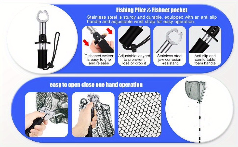 Beginner/advanced Fishing Tool Set Fishing Gear Equipment - Temu