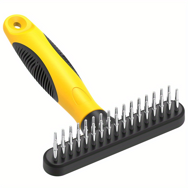 Dog grooming rake clearance tool