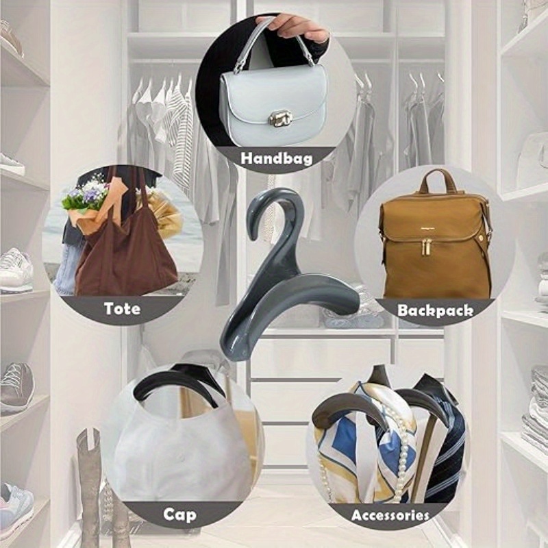 1pc bags hanging bags wardrobe hangers for backpacks handbags hats scarves storage racks arched hangers