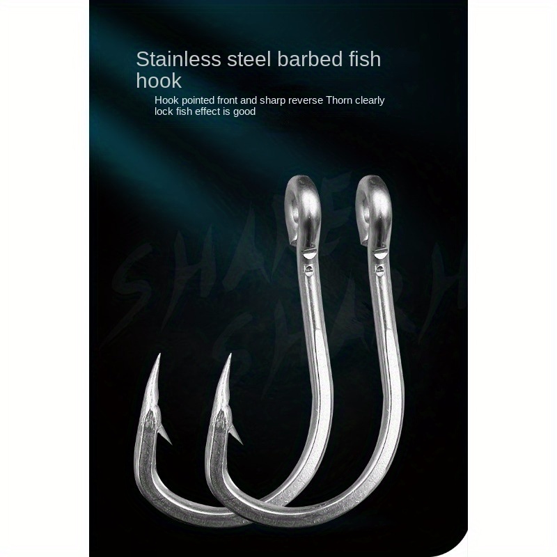 Stainless Steel Sea Fishing Reinforced Thickened Giant Hook - Temu