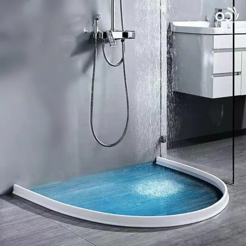 Umbral de ducha 2M Barrera de agua, cuarto húmedo Baño Cocina Piso Presa de  agua, Plato de ducha Tira de sellado