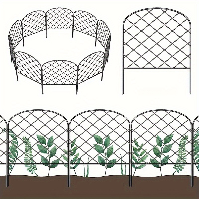 Plastic Garden Fence Roll White, 3/10 Inch Mesh Poultry Netting Heavy Duty  Animal Barrier, Outdoor Temporary Fencing with Cable Ties, Easy to Install