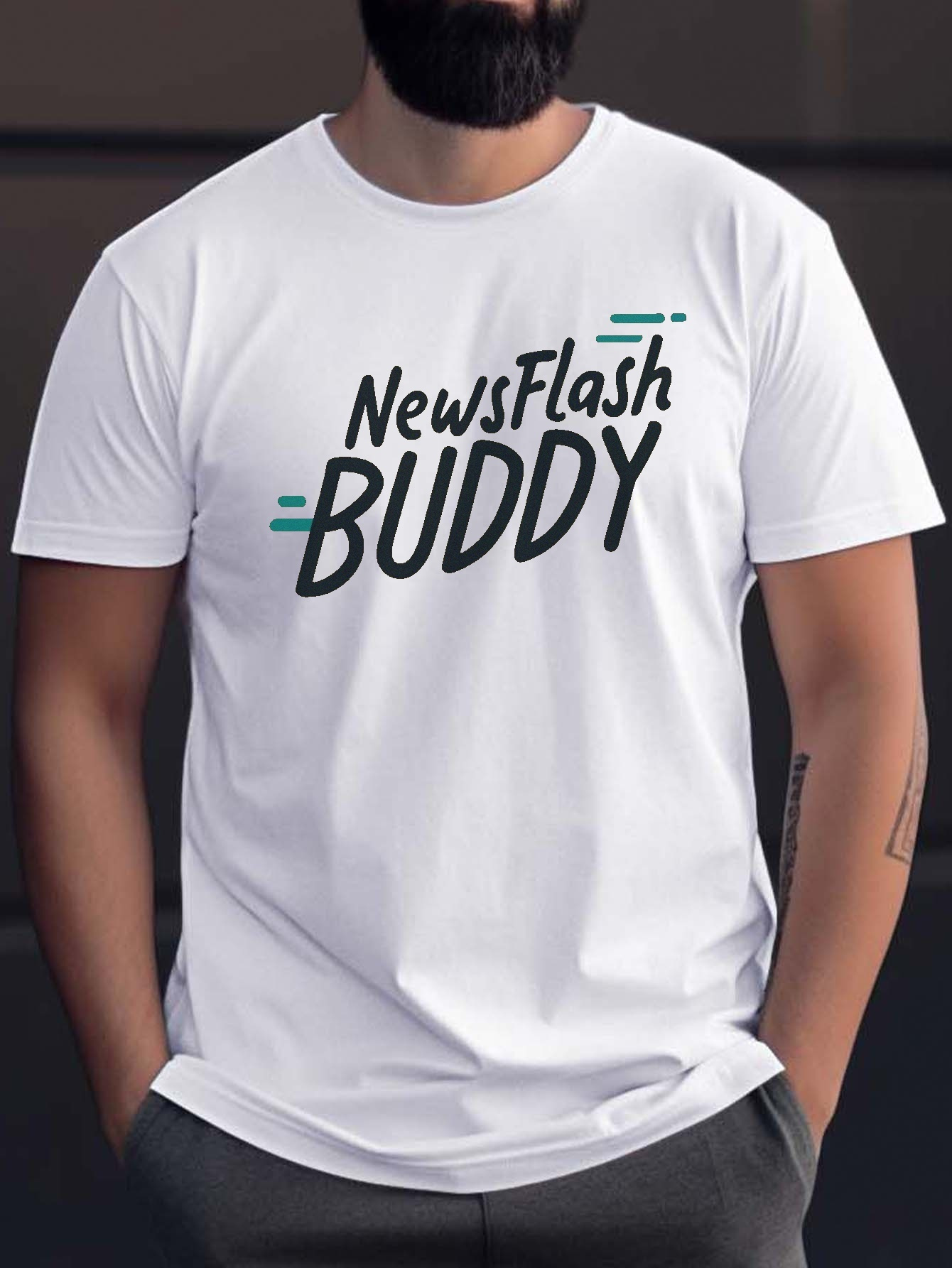 buddy mens t shirt casual crew neck soft polyester - Temu United Kingdom