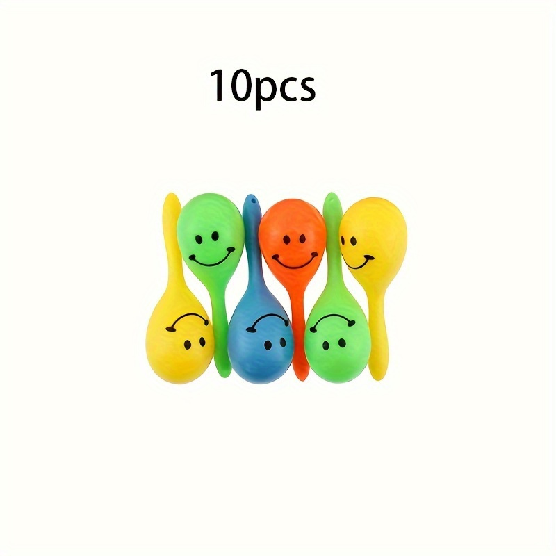 TEMU 10pcs Colorful Parrot Rattle Sand Balls - Interactive Bird Training Toys For Wisdom & Fun