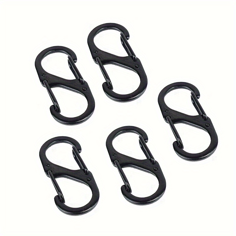 2 5pcs Multi Purpose Spring Buckle Keychain Double Snap Hook Small  Carabiner For Hiking And Camping - Sports & Outdoors - Temu Australia