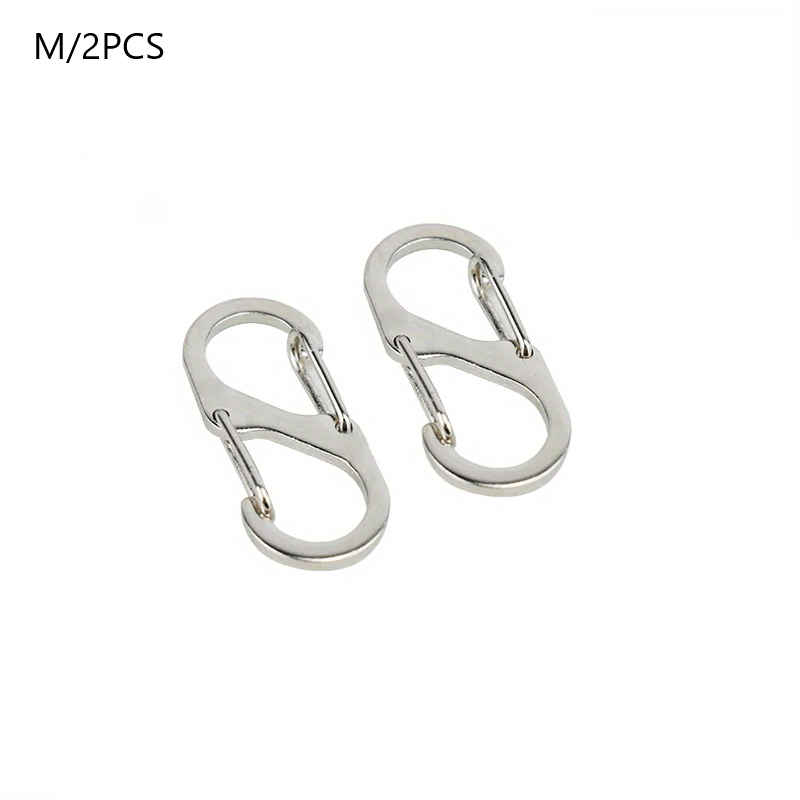 Multi purpose Spring Buckle Keychain Double Snap Hook Small - Temu