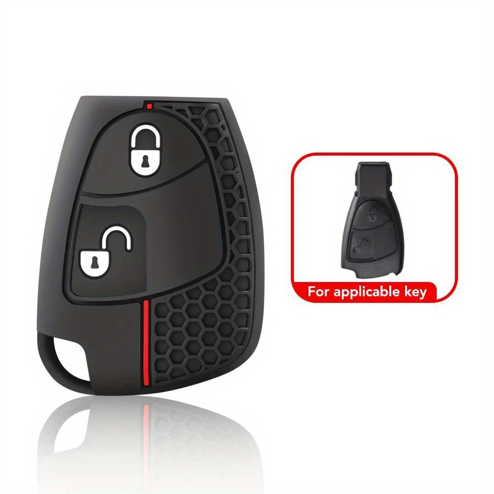 2 3 Buttons Silicone Remote Key Cover Protector Case For Mercedes-benz Cl55 Cl600 Cl65 C230 C280