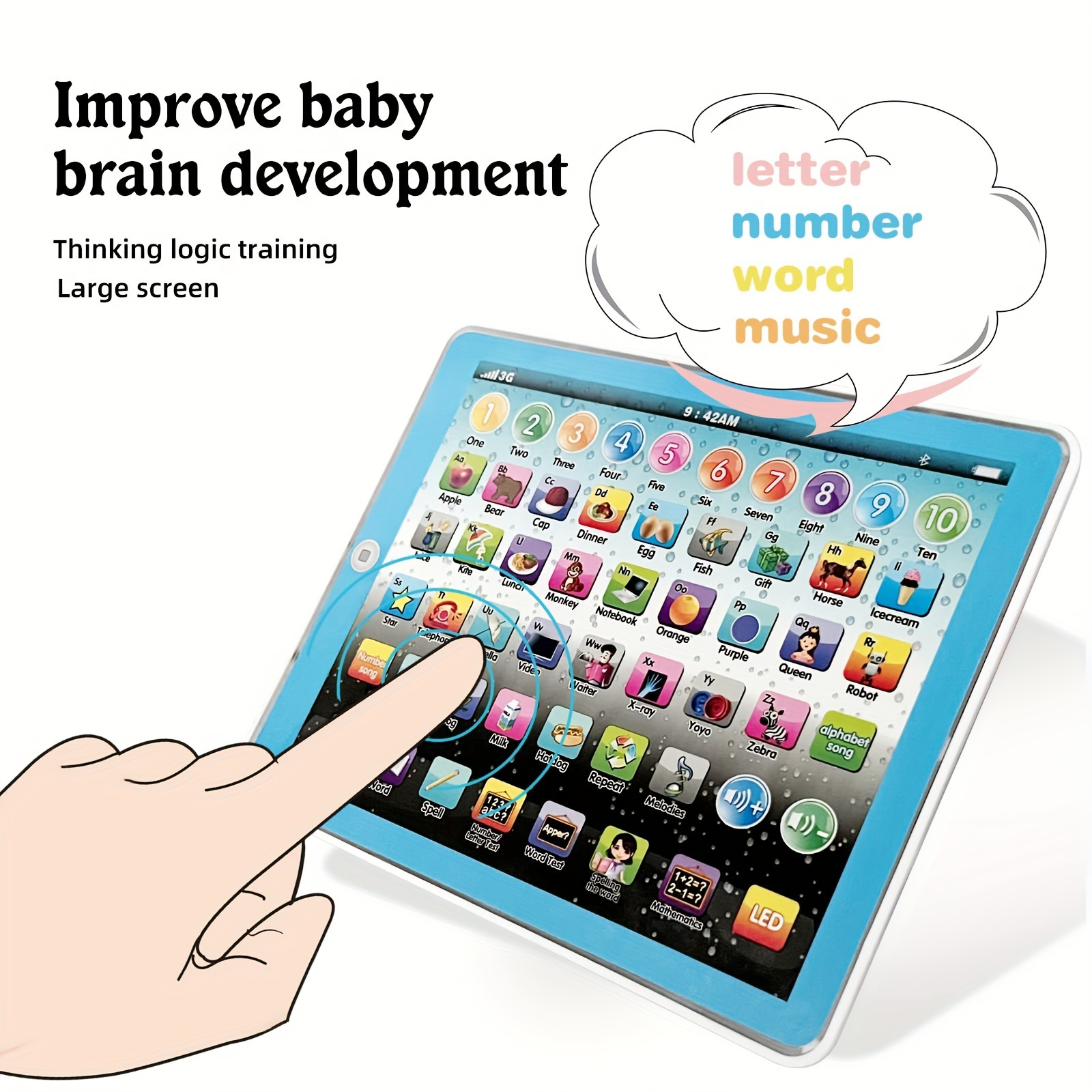 Baby Phone / Enfants Tablet Apprendre Alphabets Mots Nombres