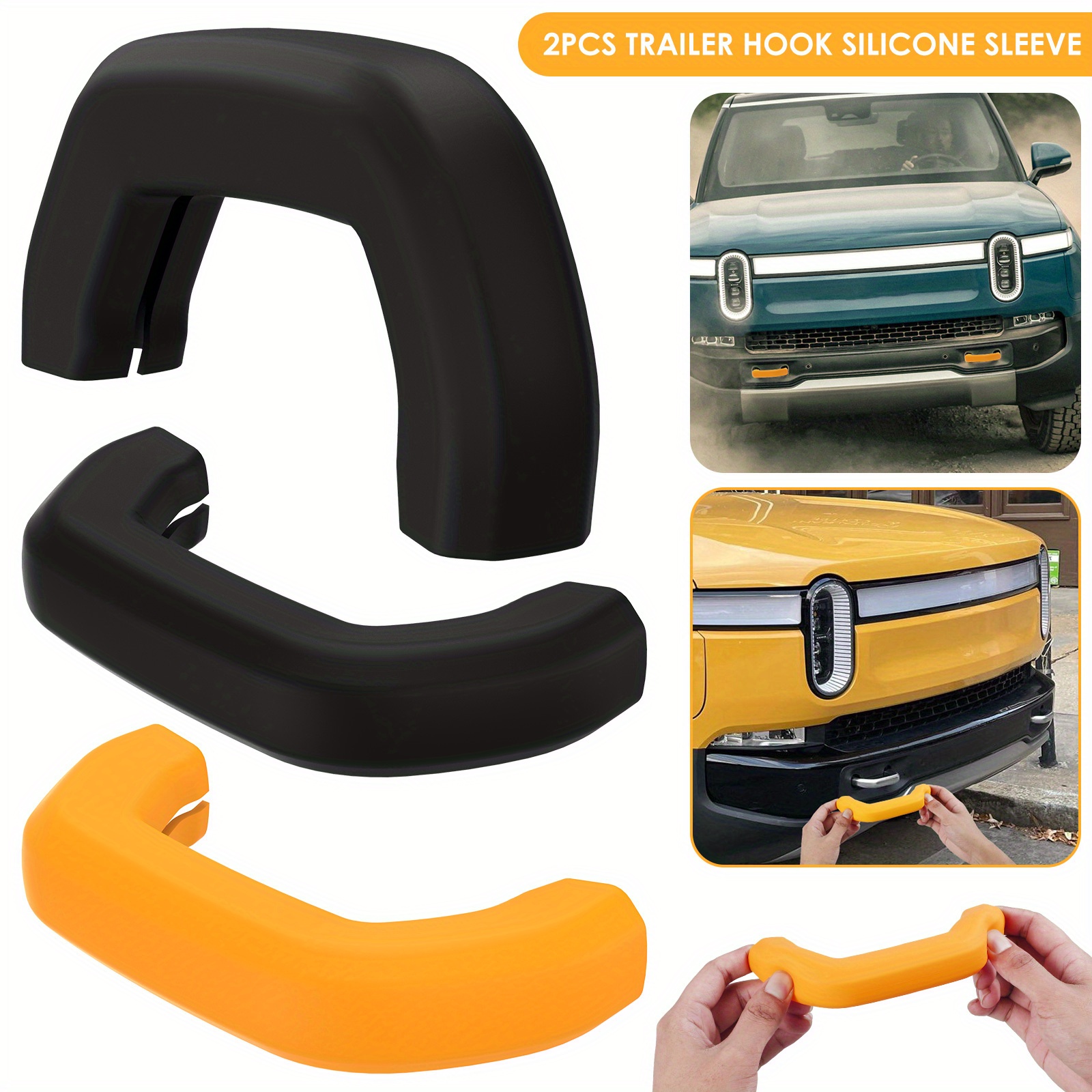 Tow Hook Covers Fit R1t/r1s Accessories Silicone Tow Hook - Temu