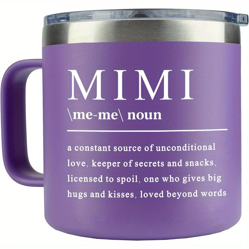 

1pc, Mimi Gift Mug, Birthday Gifts For Mimi, Mimi Gifts For Grandma, Mimi Gifts From Granddaughter, Grandson, Christmas Gifts For Mimi, 14oz