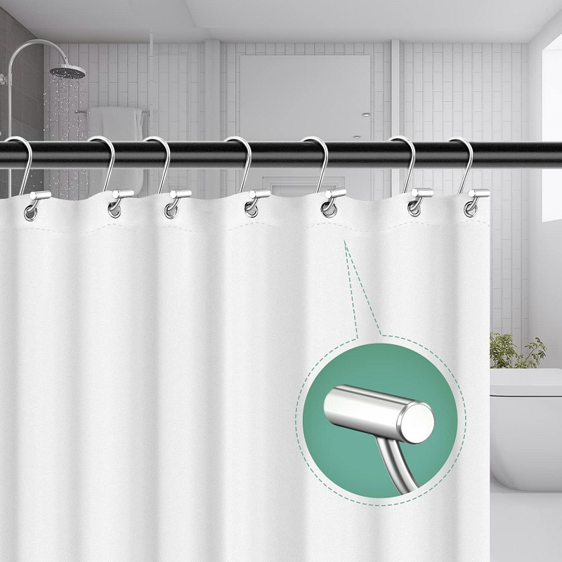 S shaped Shower Curtain Hooks Bathroom Curtain Hooks Metal S - Temu