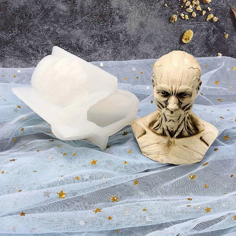 Vela grande de calavera azul con diseño de esqueleto «Not Listen», velas  perfumadas para decoración de Halloween, velas de té espeluznantes de cera  de
