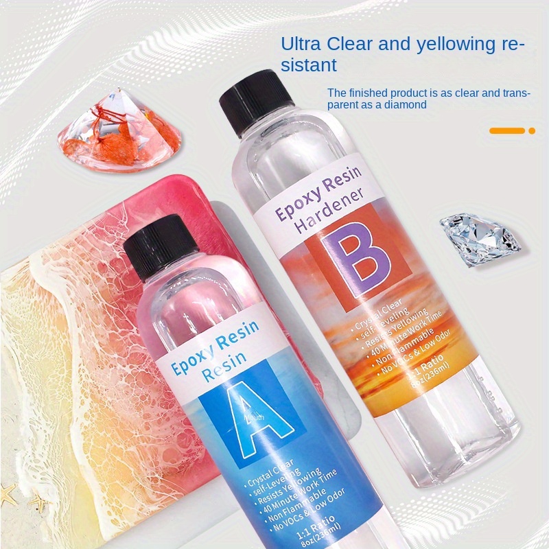 3:1 Ultra Clear All Purpose Epoxy Resin And Hardener, Epoxy Resin Art Kit  For Beginners - Temu Republic of Korea