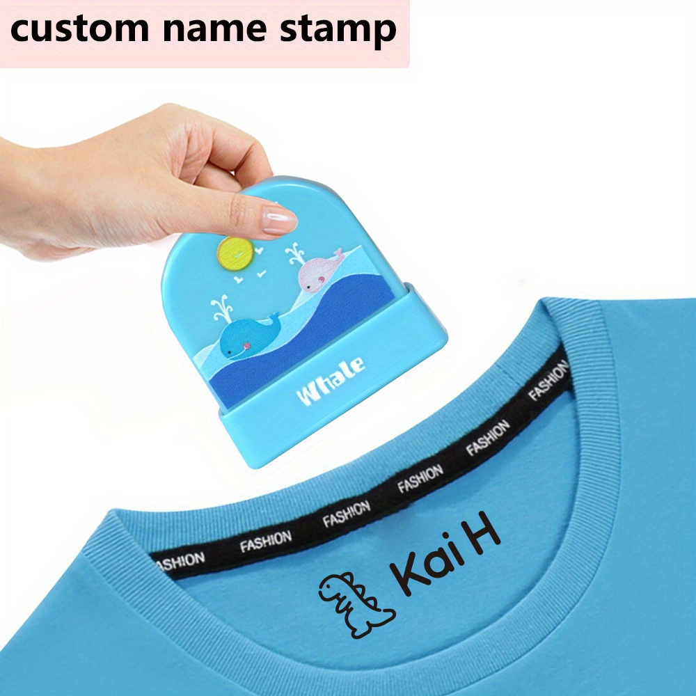  Custom Name Stamp for Clothing Kids Waterproof Personalized  Name Stamp for Kids Clothes Permanent, 6 Sticker Patterns : Arts, Crafts &  Sewing
