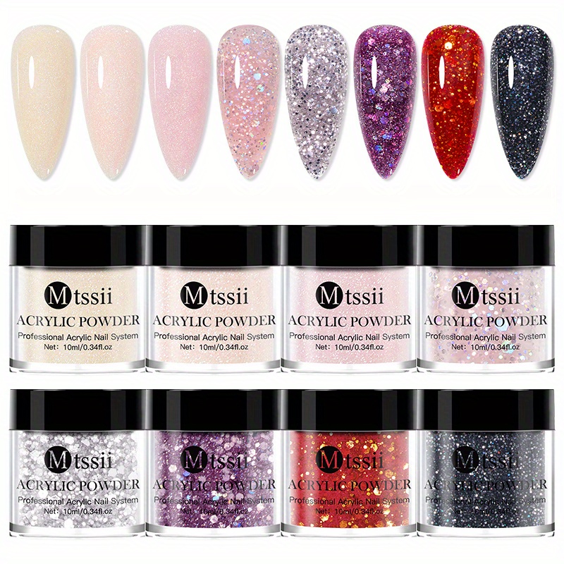 Glitter Dipping Nail Powder All Season Acrylic Dipping - Temu