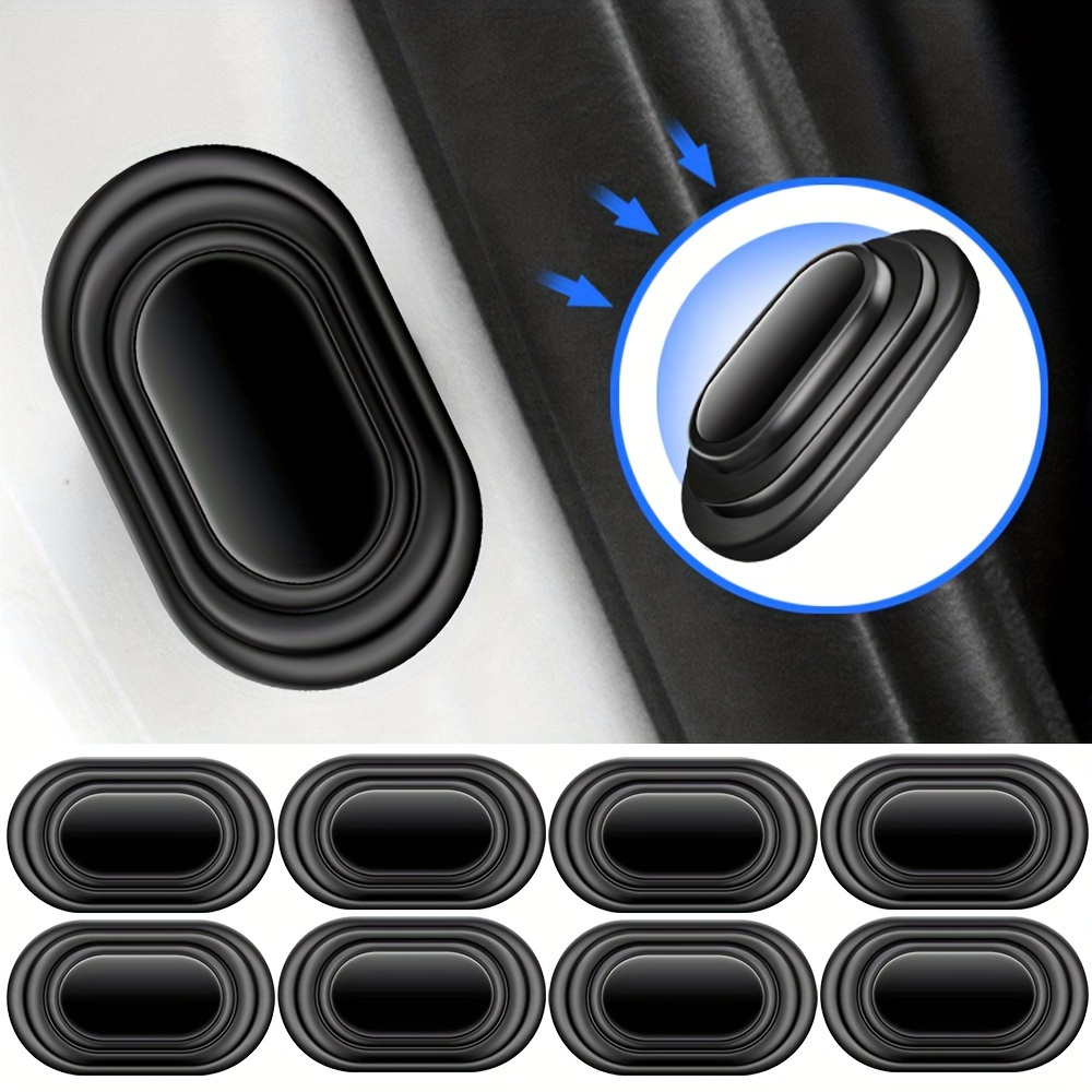 Amortiguador de puerta de coche, junta de goma de amortiguación de sonido  de silicona, almohadillas antivibración para Interior automotriz, negro