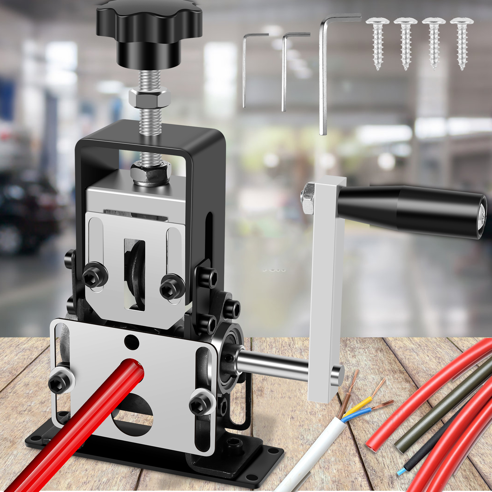 

Manual Wire Stripper Electric Wire Stripping Machine Drill Powered Copper Wire Peeler Machine Portable Hand Cable Stripper Wire Recycling Stripper Tool For 1mm-20mm Wire