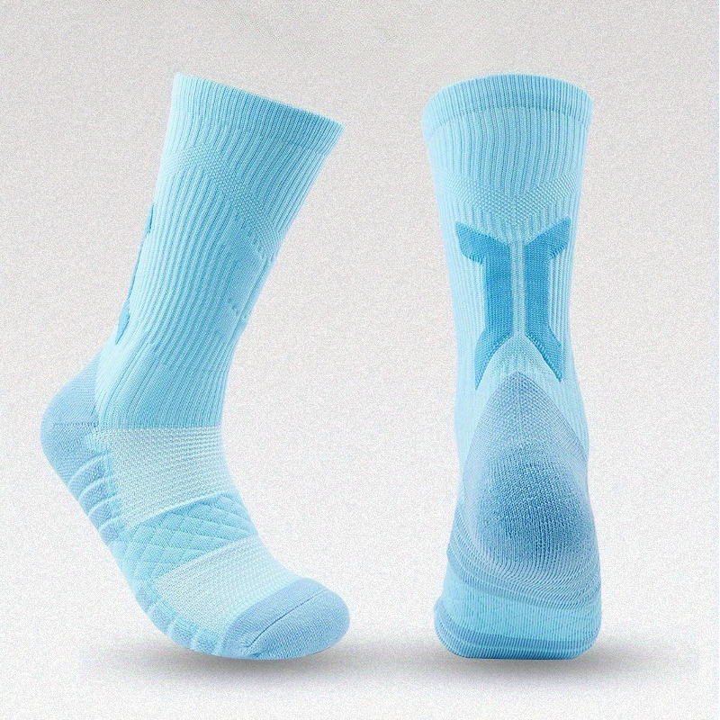 Men's Mid Crew Sport Socks Non Slip Shock Absorption