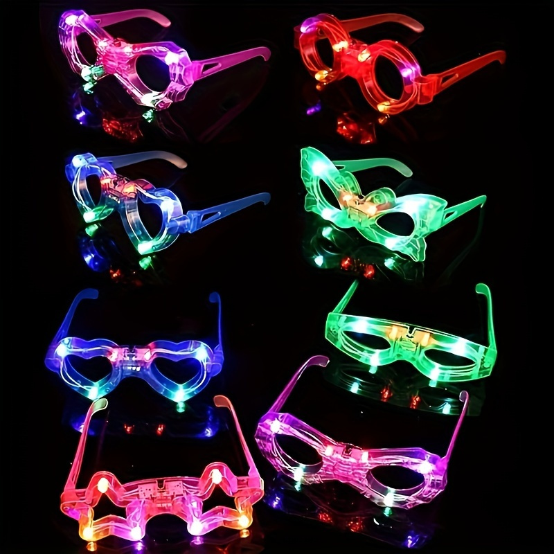 Led Glasses Party Supplies Light Glasses Shutter Shades Glow - Temu