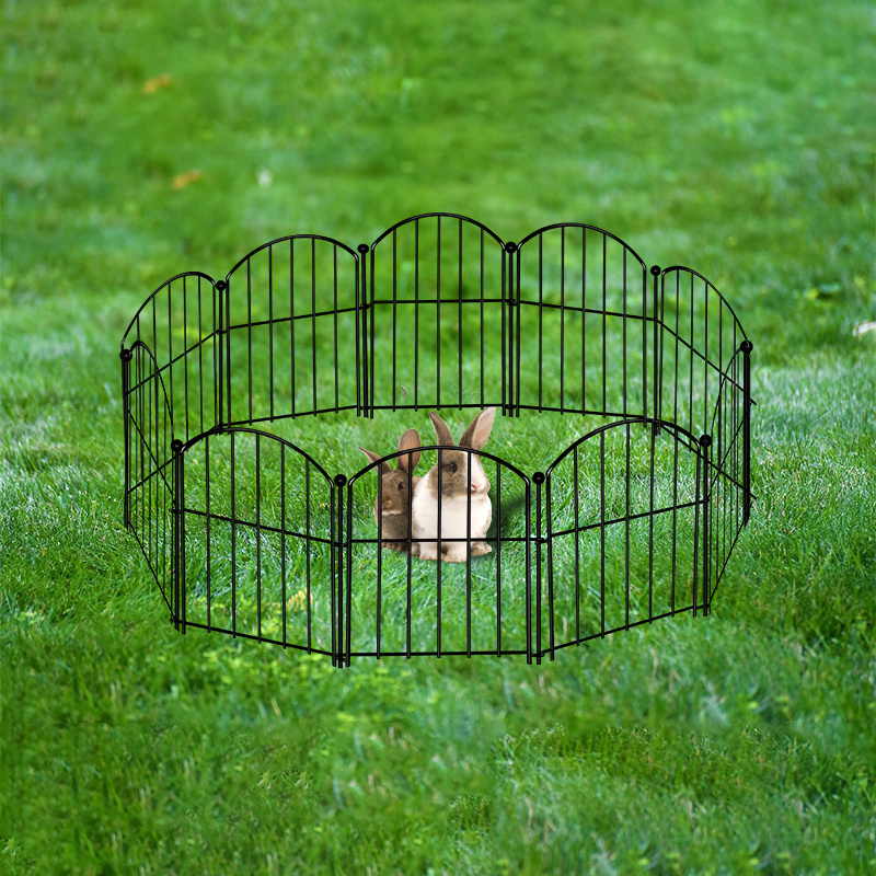 decorative garden fence no dig fencing animal barrier border Temu Australia