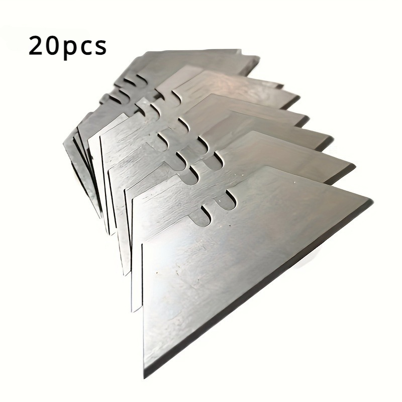 10pcs Utility Knife Trapezoidal Paper Cutting Blade T Type Hook Knife Horn  Stripping Electrician Plastic Cutting Small Hook, High-quality &  Affordable