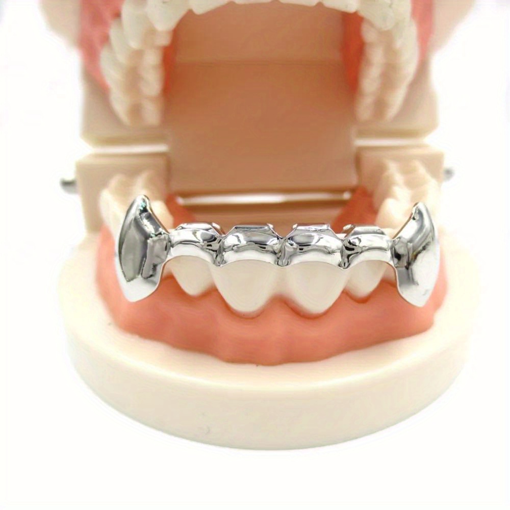 Hip Hop Vampire Fangs Teeth Grillz Top Bottom Teeth Grillz Temu South