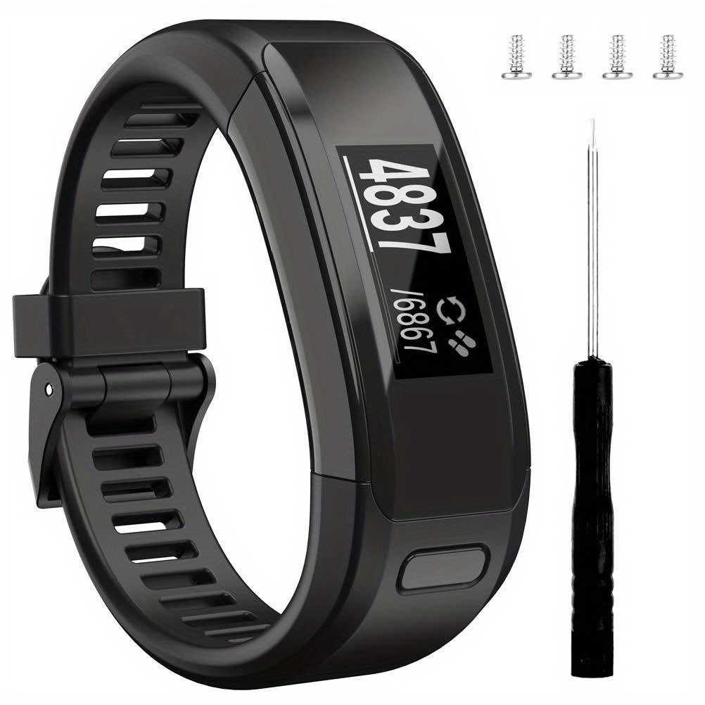 Bracelet de montre en acier inoxydable pour Garmin Vivosmart HR