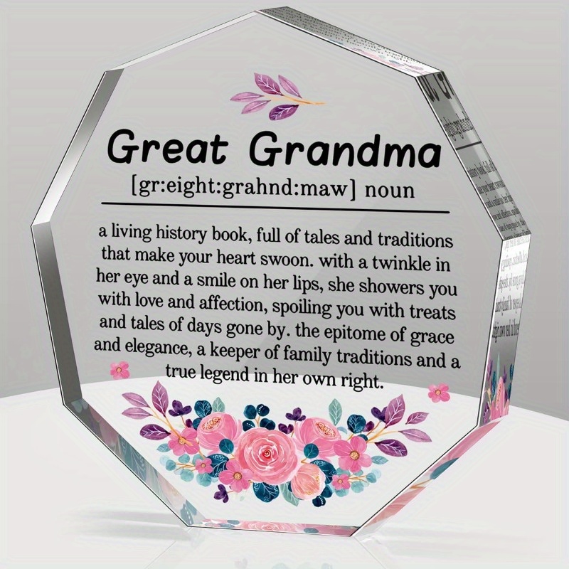 Gifts for Grandma in Spanish, Regalos Abuela Acrylic Night regalos abuela
