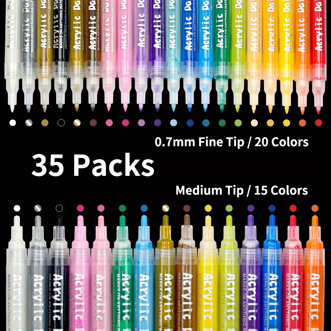 36pcs Acrylic Marker - Paint Anywhere – Viaana Kids Store