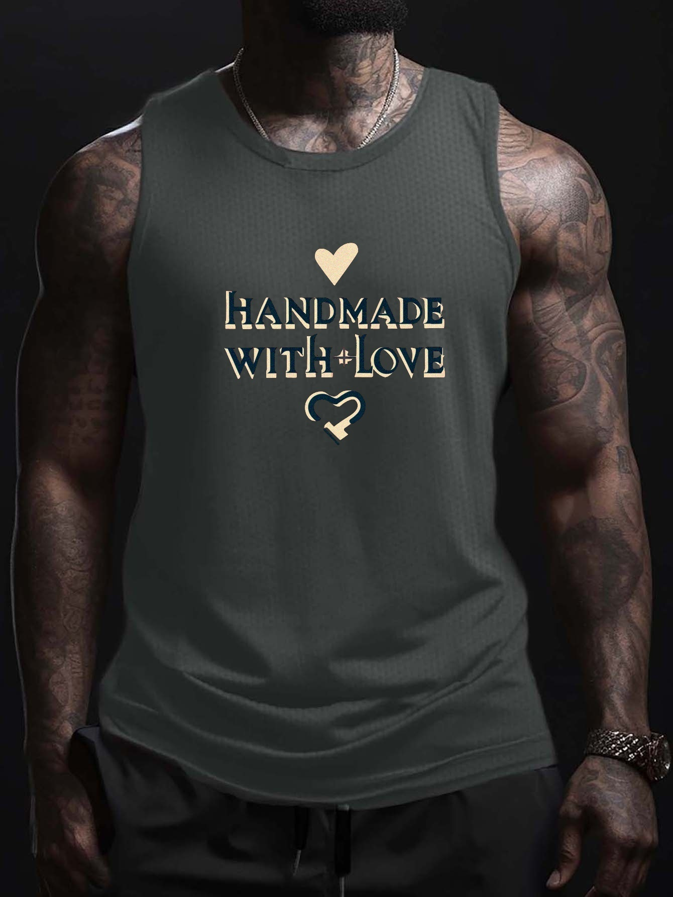Débardeur Homme Gris Taille L - Sans Manches, Pour Le Sport Ou Le Style Décontracté, Occasion