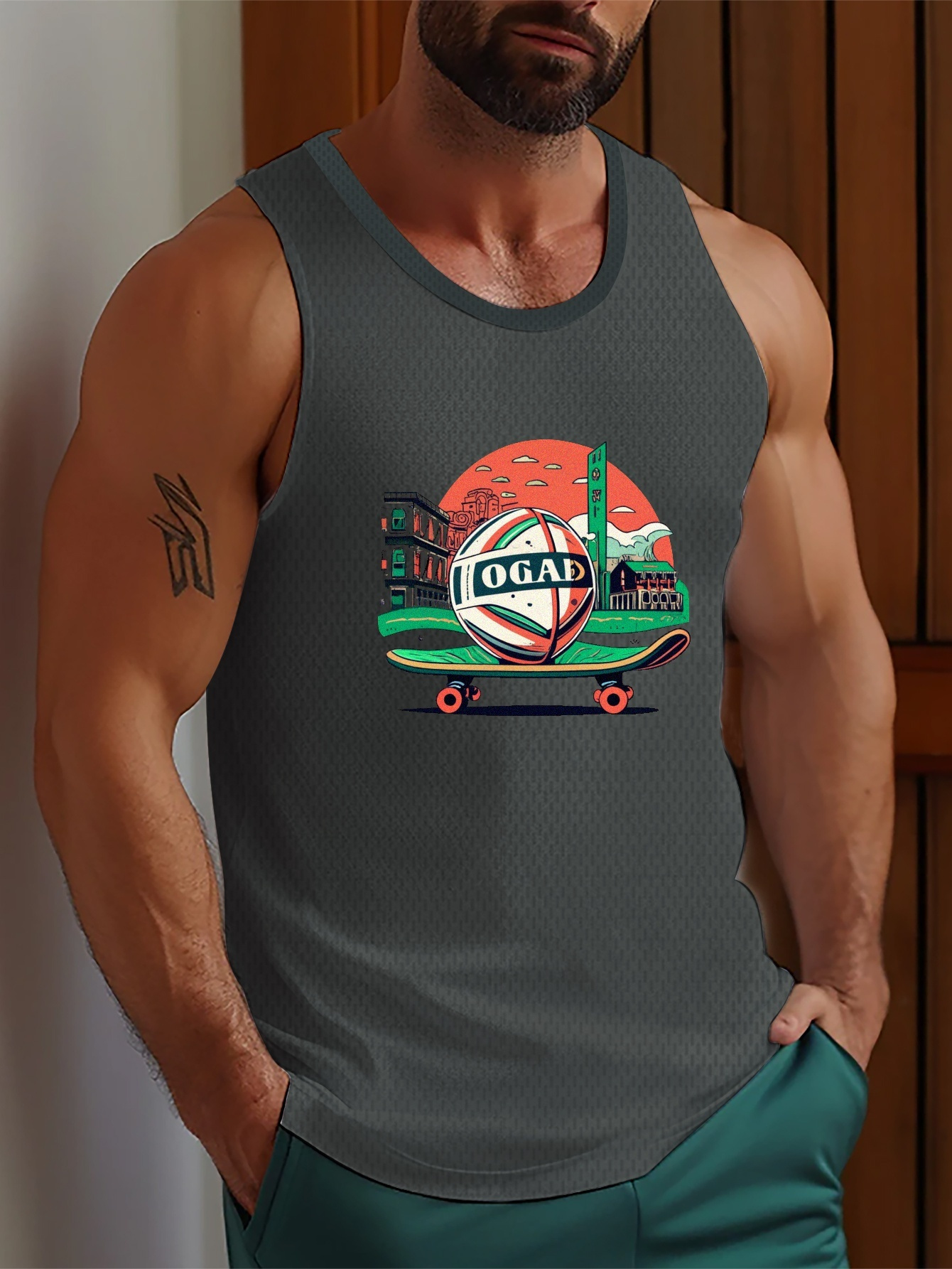 Camiseta de Gimnasio para Hombre, Camiseta de Entrenamiento de Culturismo,  Camiseta Cuello - L L Soledad Camiseta de manga corta para hombre