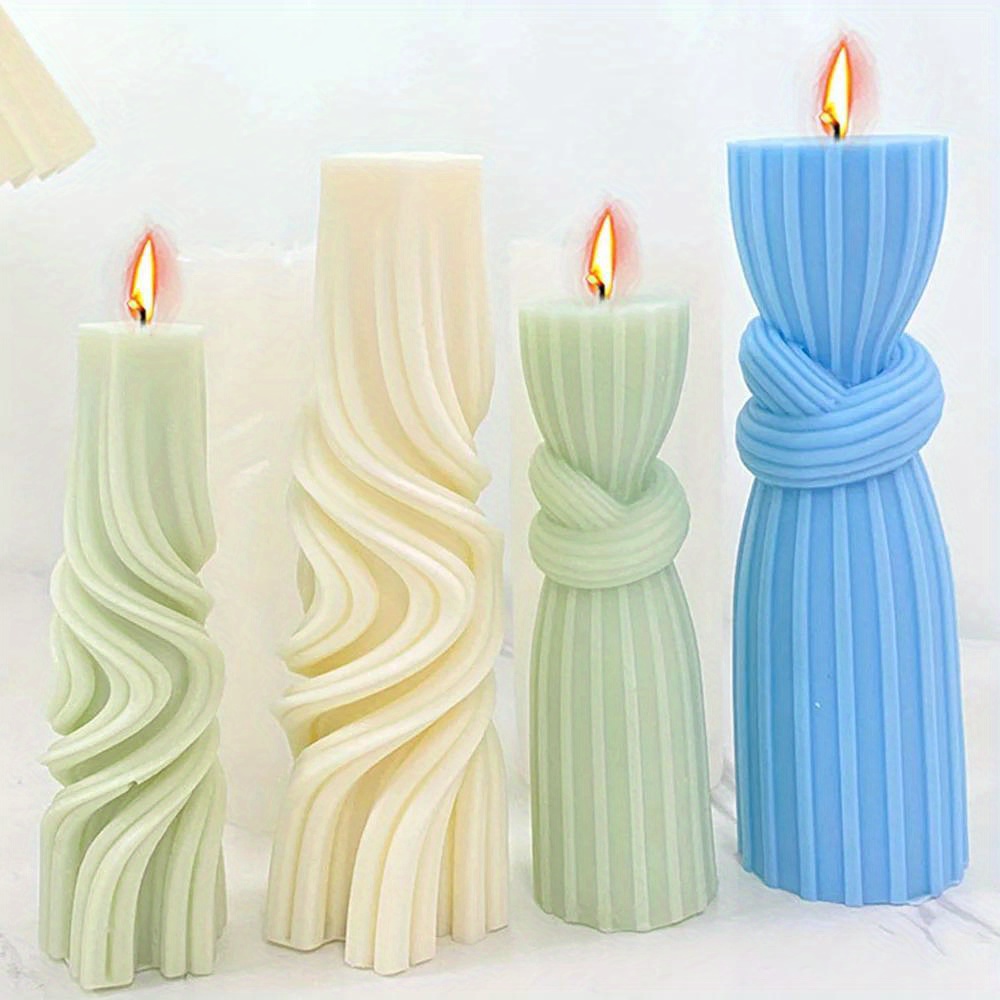 2pcs Velas Estéticas Velas En Forma Doble Arco Velas Blancas - Temu Chile