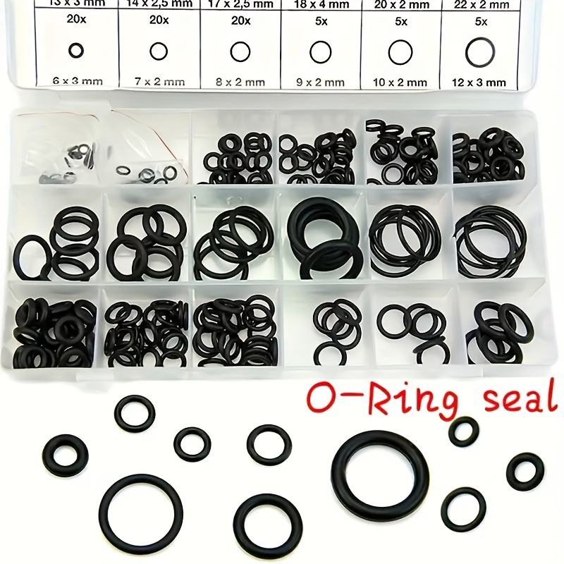 XINGYHENG 279Pcs 18 Sizes Rubber O-Ring Gasket Sealing Ring Repair Box  Washer Seal Assortment Set for Plumbing Automotive General Repair